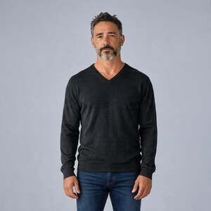 REISS Emporer V Neck Merino Wool Sweater Size L $145 100% Merino Wool Black